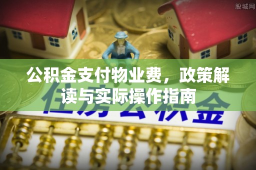 鹤庆公积金支付物业费，政策解读与实际操作指南
