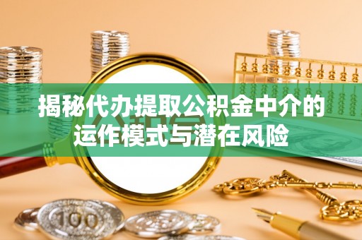 鹤庆揭秘代办提取公积金中介的运作模式与潜在风险
